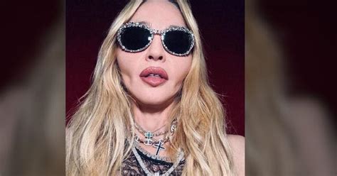 madonna topless|Madonna, 65, shares topless selfie with new man